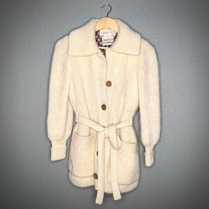 Neiman Marcus Trophy Room Vintage Knit Sweater Coat